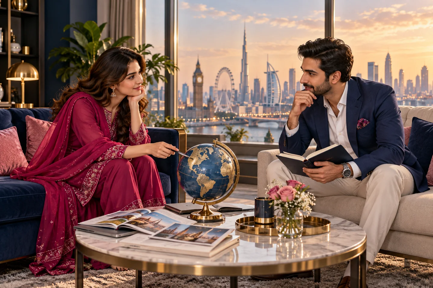 Illustrative South Asian couple